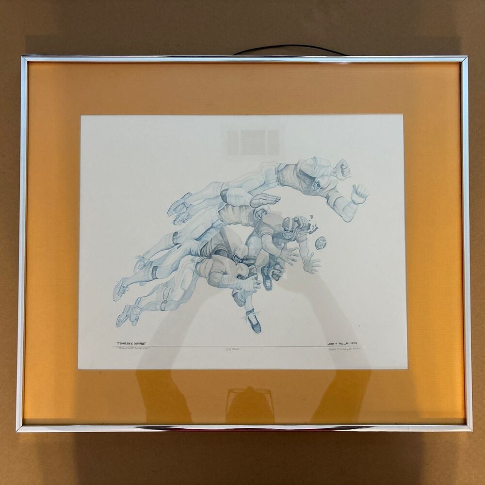 Antique 1979 UT “Tennessee Defense” Art Print Signed/Numbered
